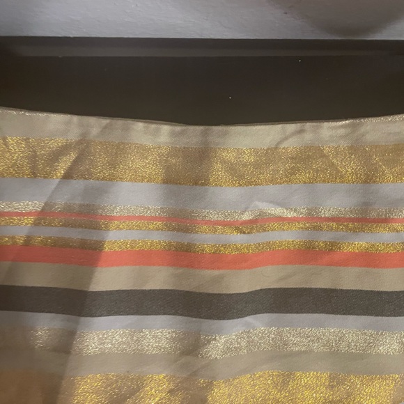 J. Crew NEW WITH TAGS! Shimmer Stripe Skirt Sz-8 - Picture 7 of 8